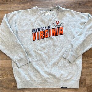 CI Sport Apparel University of Virginia Grey College Crewneck Unisex Size XL